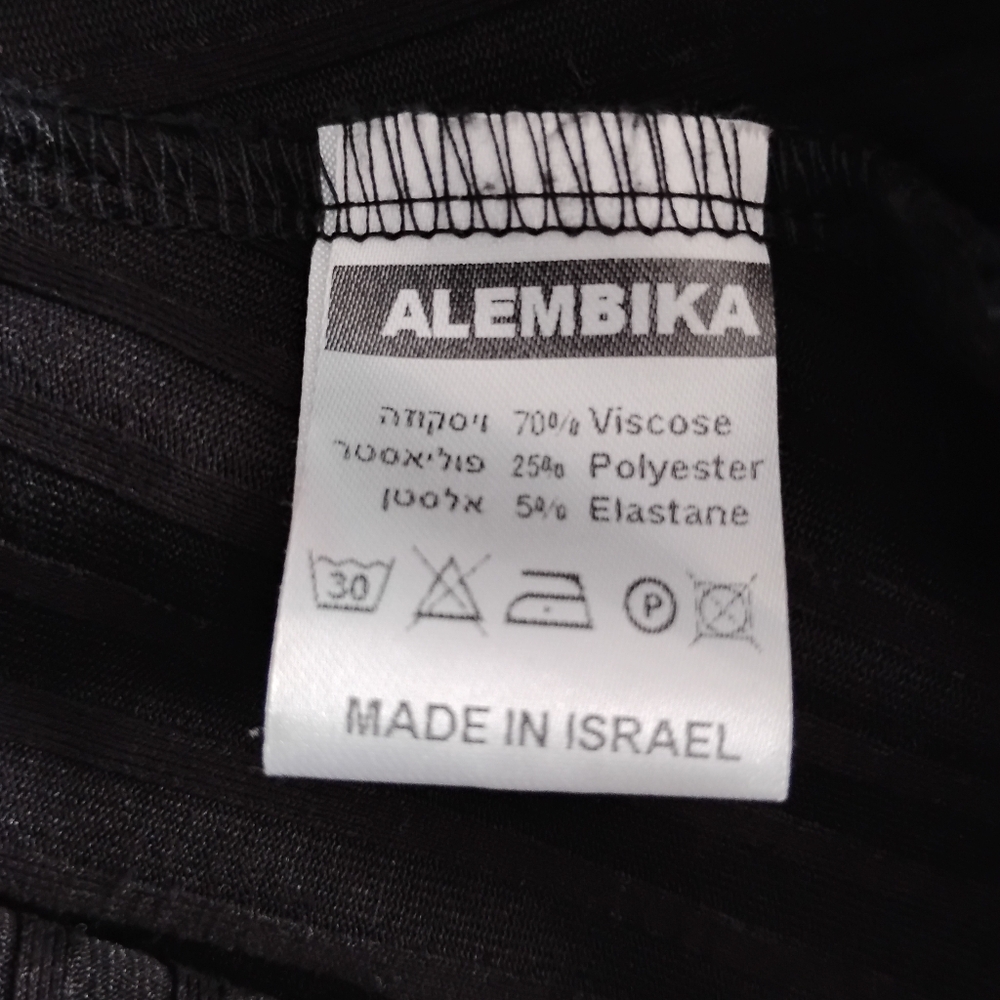 New ALEMBIKA Black Midi Sleeveless Dress Pockets S M - Picture 6 of 6